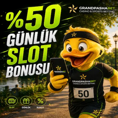%50 günlük slot bonusu